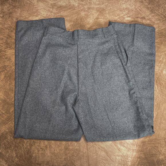 Ovations Vintage 80s Wool Blend Pants Pleated High Rise Gray Women's 12 NWT - Picture 5 of 7